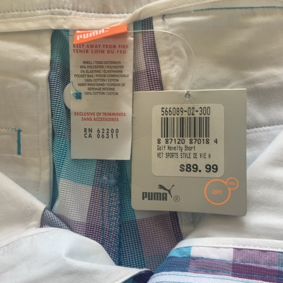 New with tags. Men’s Puma golf shorts. 30” waist. - Picture 4 of 4